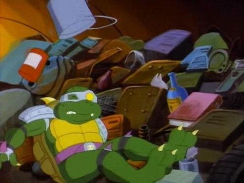 Teenage Mutant Ninja Turtles Season 4 Episode 18 - Slash the Evil Turtle from Dimension X