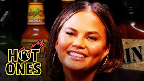 Hot Ones Season 7 Episode 1 - Chrissy Teigen Gets Drunk on Spicy Wings