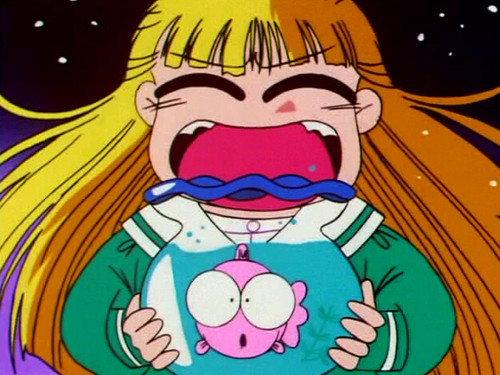 Goldfish Warning! Season 1 Episode 1 - Transfer Student Girl Chitose Fujinomiya / Everyone Gather! Fun School With a Pink Goldfish