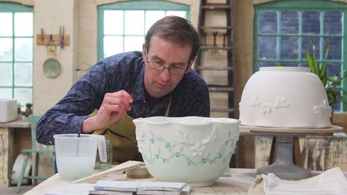 The Great Pottery Throw Down Season 6 Episode 9 - Turkish Bath Sinks and Moorcroft Ginger Jar