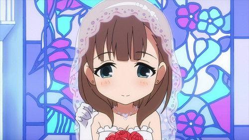 Cinderella Girls Theatre Season 1 Episode 4 - I'll Keep Asking Until It's Gone: Mayu in a wedding dress. / How Sweet It Is!: Shin's failed marriage arrangement. / I'll Leave the Lines to You!