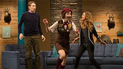 Comedy Bang! Bang! Season 2 Episode 13 - Jessica Alba Wears a Jacket with Patent Leather Pumps