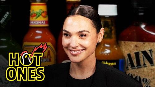 Hot Ones Season 21 Episode 13 - Gal Gadot Does a Spit Take While Eating Spicy Wings