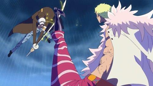 One Piece Season 17 Episode 708 - An Intense Battle! Law vs. Doflamingo!