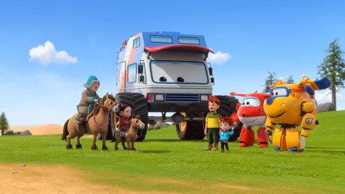 Super Wings Season 7 Episode 18 - Denmark Dinosaurs Part 2