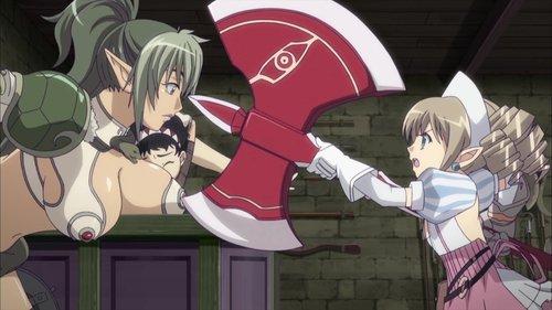 Queen's Blade Season 1 Episode 9 - Sincerity - Weapon Smith and Steel Princess