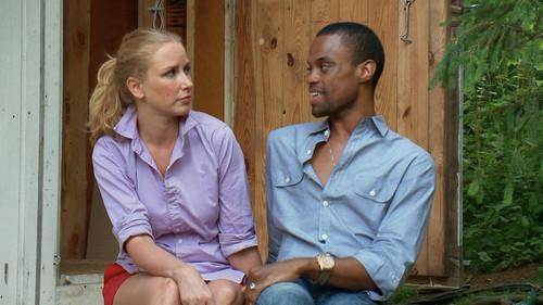 Flea Market Flip Season 1 Episode 4 - A Chandelier Made of a Metal Orb Against a Sink Transformed into a Mini Bar