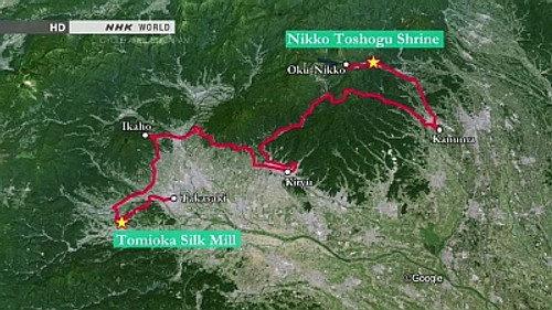 Cycle Around Japan Season 1 Episode 3 - Autumn: World Heritage Sites: Tomioka to Nikko