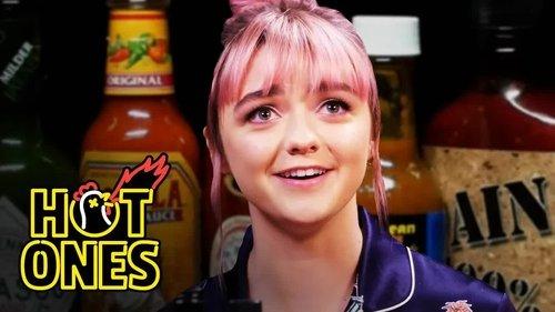 Hot Ones Season 10 Episode 6 - Maisie Williams Shivers Uncontrollably While Eating Spicy Wings