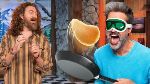 Good Mythical Morning Season 30 Episode 17 - Food Trick Shot Battle (ft. Dude Perfect)