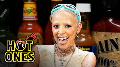 Hot Ones Season 22 Episode 4 - Doja Cat Is Doing Great While Eating Spicy Wings