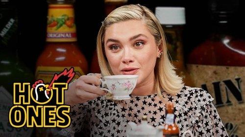 Hot Ones Season 20 Episode 10 - Florence Pugh Sweats from Her Eyebrows While Eating Spicy Wings