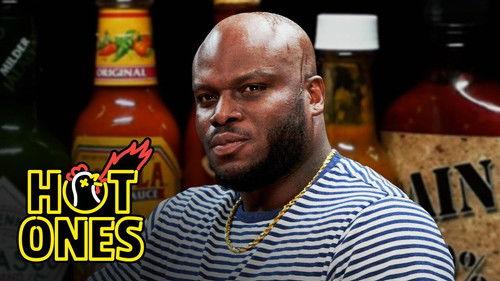 Hot Ones Season 16 Episode 2 - Derrick Lewis Is Not Okay While Eating Spicy Wings