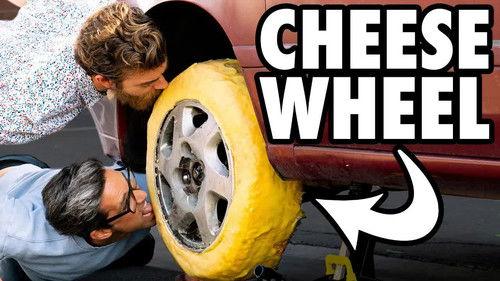 Good Mythical Morning Season 16 Episode 18 - We Put Cheese Wheels On A Car