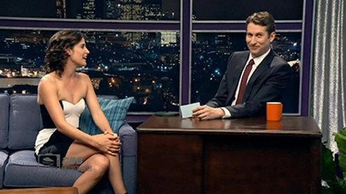 Comedy Bang! Bang! Season 2 Episode 19 - Cobie Smulders Wears a Strapless Black & White Dress