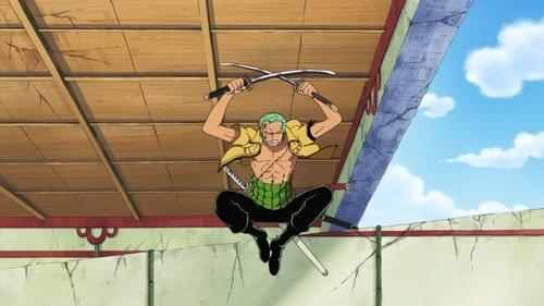 undefined Season 9 Episode 299 - Fierce Sword Attacks! Zoro vs. Kaku, Powerful Sword Fighting Showdown!