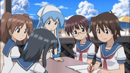 Squid Girl Season 2 Episode 7 - Care To Squidertain Our Guests!? / Ink That Amnesia!? / Your Porpoise Joining the Club!?