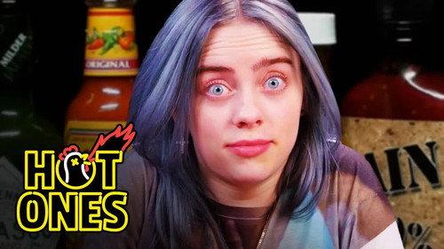 Hot Ones Season 8 Episode 7 - Billie Eilish Freaks Out While Eating Spicy Wings