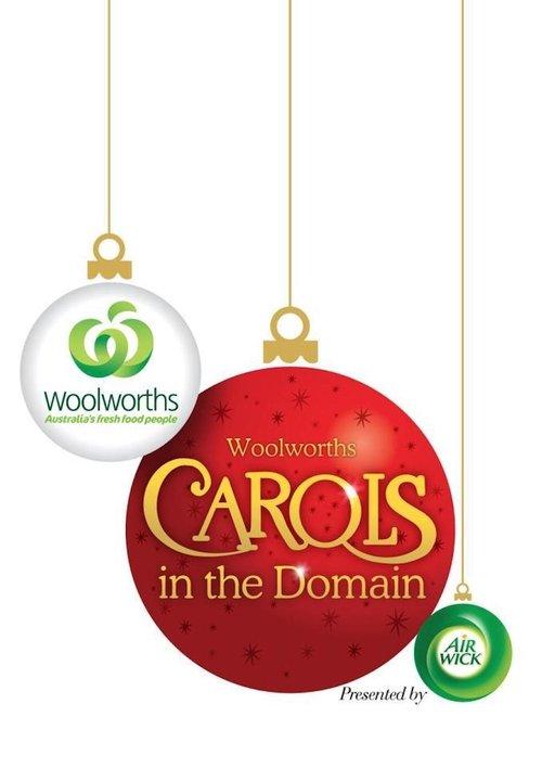 Woolworths Carols in the Domain poster