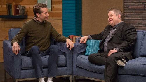 Comedy Bang! Bang! Season 3 Episode 1 - Patton Oswalt Wears a Black Blazer and Dress Shoes