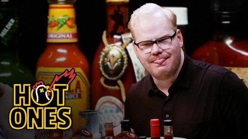 Hot Ones Season 2 Episode 13 - Jim Gaffigan Rediscovers His Flop Sweat Eating Spicy Wings