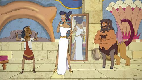 Krapopolis Season 2 Episode 7 - Ty Man Woman Table Chairs Food