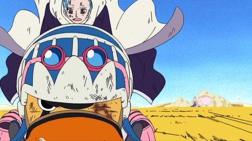 One Piece Season 4 Episode 113 - Alubarna Grieves! The Fierce Captain Karoo!