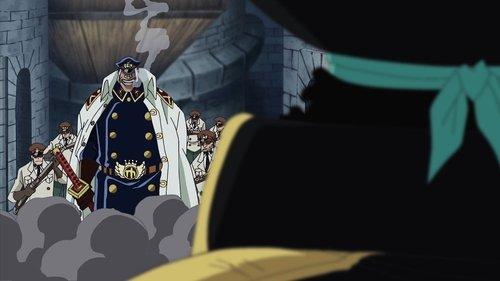 One Piece Season 13 Episode 445 - The Dangerous Encounter! Blackbeard and Shiryu of the Rain!