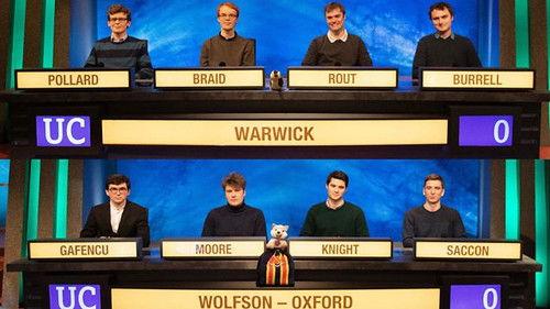 University Challenge Season 50 Episode 12 - Warwick v Wolfson College, Oxford