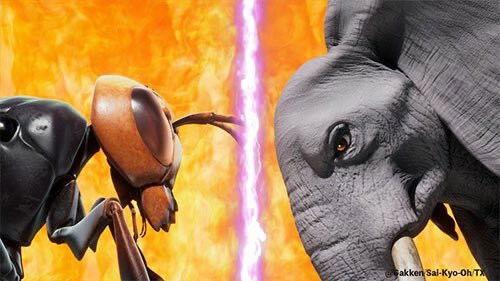 Sai-Kyo-Oh! Zukan Season 1 Episode 7 - African Elephant VS Giant Hornet