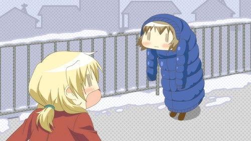 Hidamari Sketch Season 4 Episode 10 - December 2nd: An Educational Snowball Fight / December 15th: Hidamari Cheer Squad