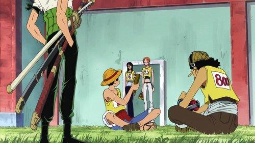 One Piece Season 7 Episode 213 - Round 3! The Round-and-Round Roller Race!