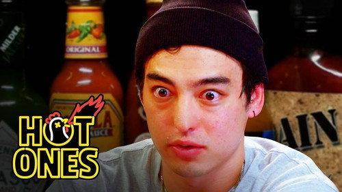 Hot Ones Season 4 Episode 10 - Joji Sets His Face on Fire While Eating Spicy Wings