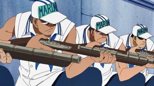 One Piece Season 7 Episode 201 - Enter the Hot-Blooded Special Forces! Battle on the Bridge!