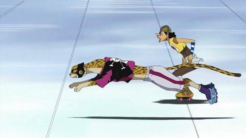 One Piece Season 7 Episode 214 - A Seriously Heated Race! Into The Final Round!