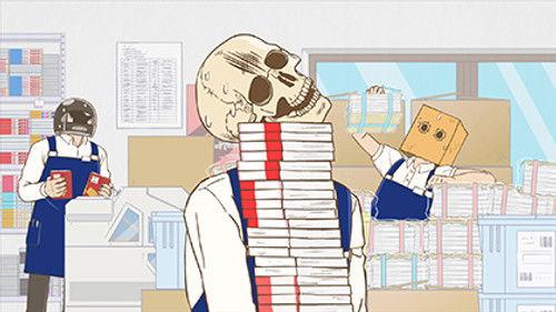 Skull-face Bookseller Honda-san Season 1 Episode 2 - Let Me Introduce My Crazy Colleagues in This Bookstore! / Books, Written Instructions, and Me / Go! Azarashi-san