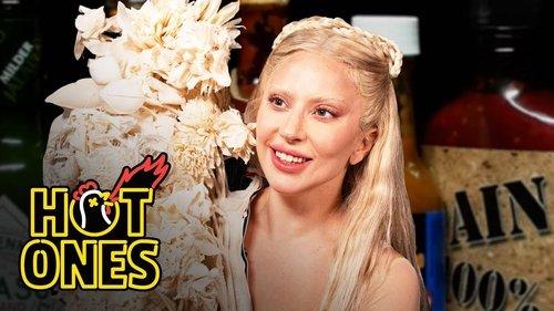 Hot Ones Season 26 Episode 4 - Lady Gaga Tries to Keep a Poker Face While Eating Spicy Wings