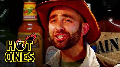 Hot Ones Season 3 Episode 21 - Coyote Peterson Gets STUNG by Spicy Wings