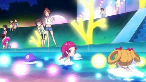 HUGtto! PreCure Season 1 Episode 24 - An Energetic Splash! The Fascinating Night Pool!