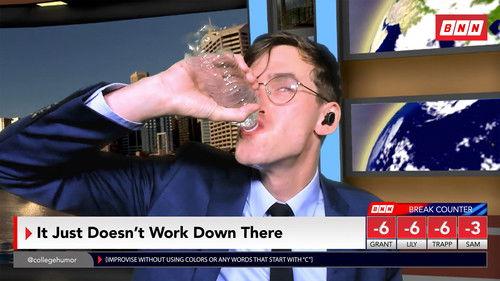 Breaking News: No Laugh Newsroom Season 4 Episode 2 - Grant Anthony O'Brien Has a Mouthful of Water