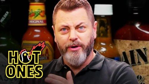 Hot Ones Season 10 Episode 7 - Nick Offerman Gets the Job Done While Eating Spicy Wings