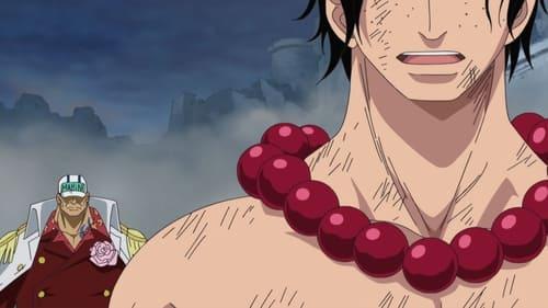 One Piece Season 13 Episode 482 - The Power That Can Burn Even Fire! Akainu's Ruthless Pursuit!