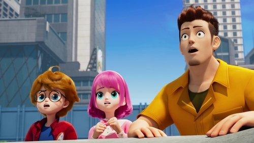 Metal Cardbot Season 1 Episode 17 - Showdown Between Blue Cop and Wild Guardy!