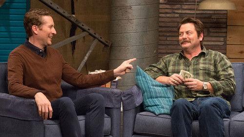 Comedy Bang! Bang! Season 3 Episode 6 - Nick Offerman Wears a Green Flannel Shirt & Brown Boots
