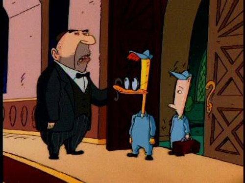 Duckman Season 4 Episode 14 - Duckman and Cornfed in 'Haunted Society Plumbers'