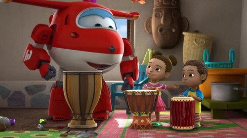 Super Wings Season 1 Episode 15 - Gorilla Band