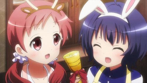 Is the Order a Rabbit? Season 1 Episode 11 - The Girl Dons a Red Coat and Drives a Team of Rabbits Across the Christmas Eve Night Sky