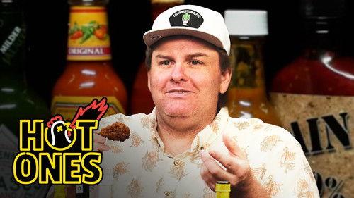 Hot Ones Season 27 Episode 3 - Tim Dillon Helps Himself to More Milk While Eating Spicy Wings