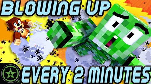 Let's Play Minecraft Season 9 Episode 24 - Episode 425 - Minecraft BUT Every 2 Minutes we Explode!
