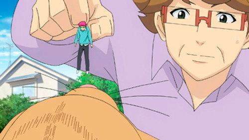 The Disastrous Life of Saiki K. Season 1 Episode 18 - Teruhashi's Second Visit to the Saiki Residence + It's a Piece of Cake! The Straw Millionaire + Transformation! Super Size + He Should Repeat the Grade + Max Excitement! Karaoke Party